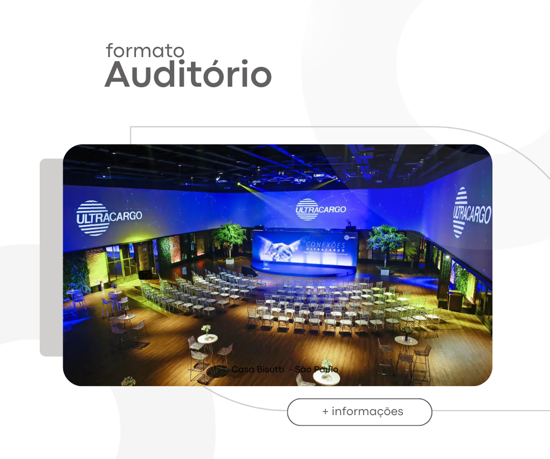 o que é formato auditório - Bonafides