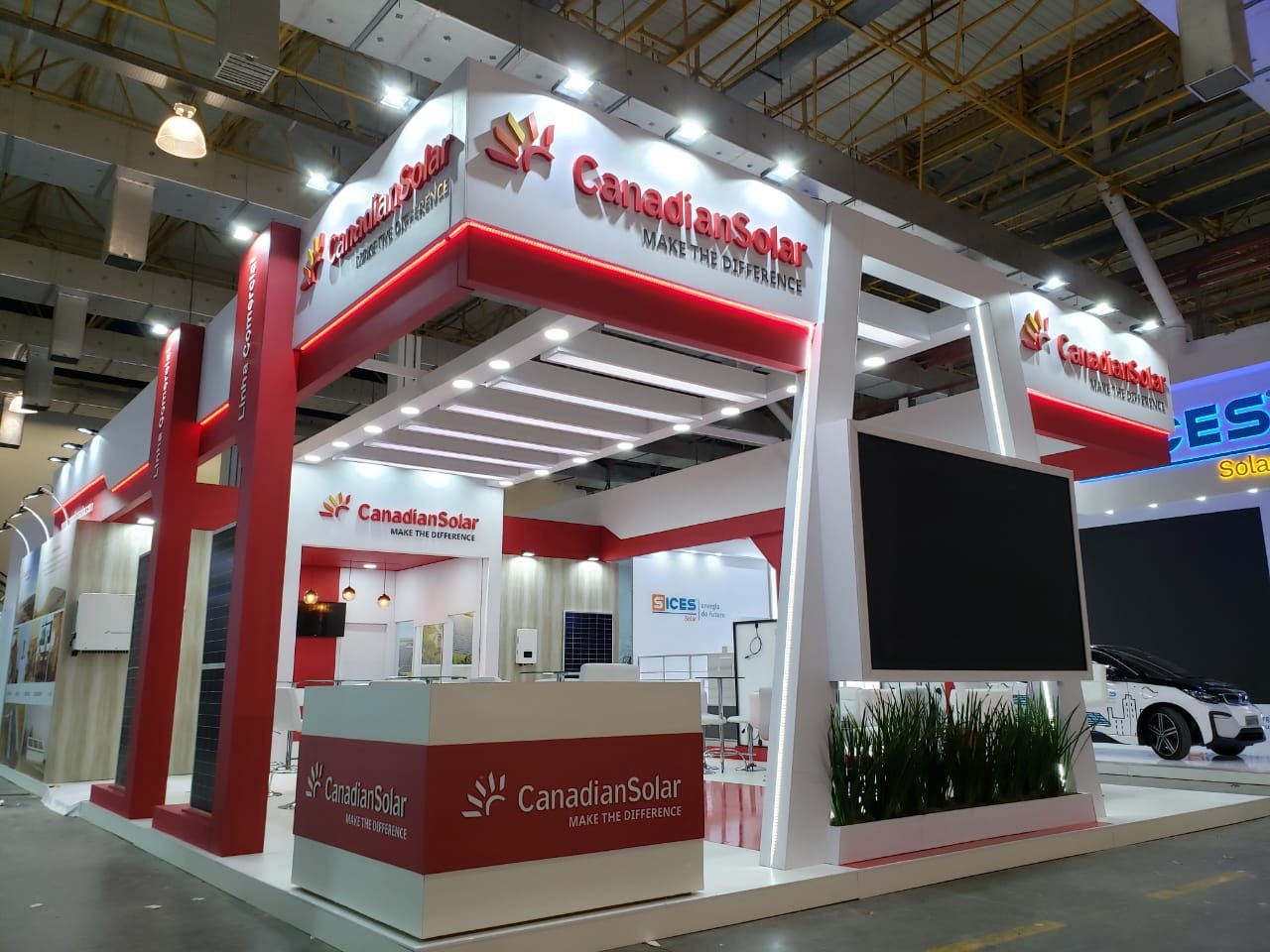 stand Canadian Solar - Intersolar - montagem e assessoria  #montadoradestands #montagemdestands #montadora #cenografia